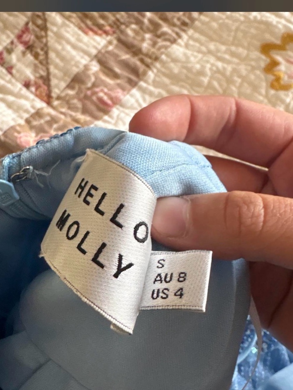 Hello Molly Blue Sequin Mini Dress - Picture 4 of 4